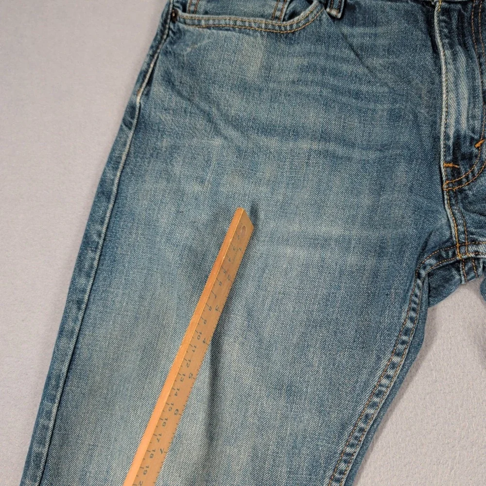 Levi's 514 Jeans Mens 34x32 Blue Straight Fit Denim Workwear Casual Everyday